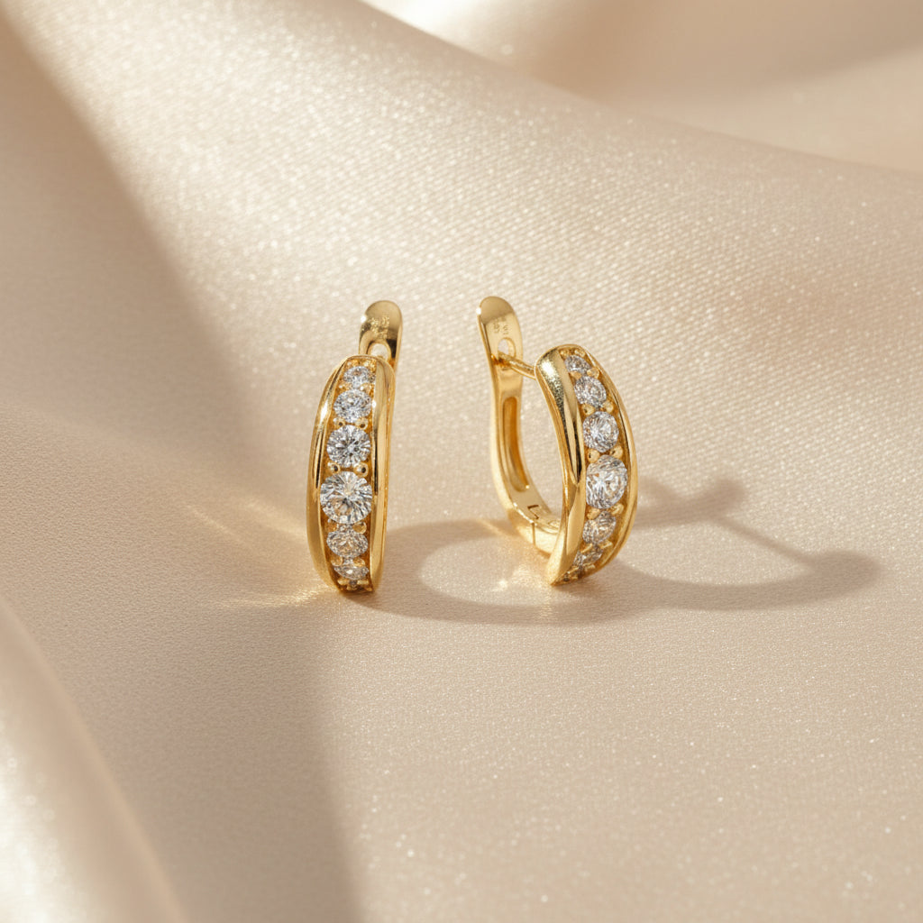 U-Shaped Women's Glider Design Hoop Earring