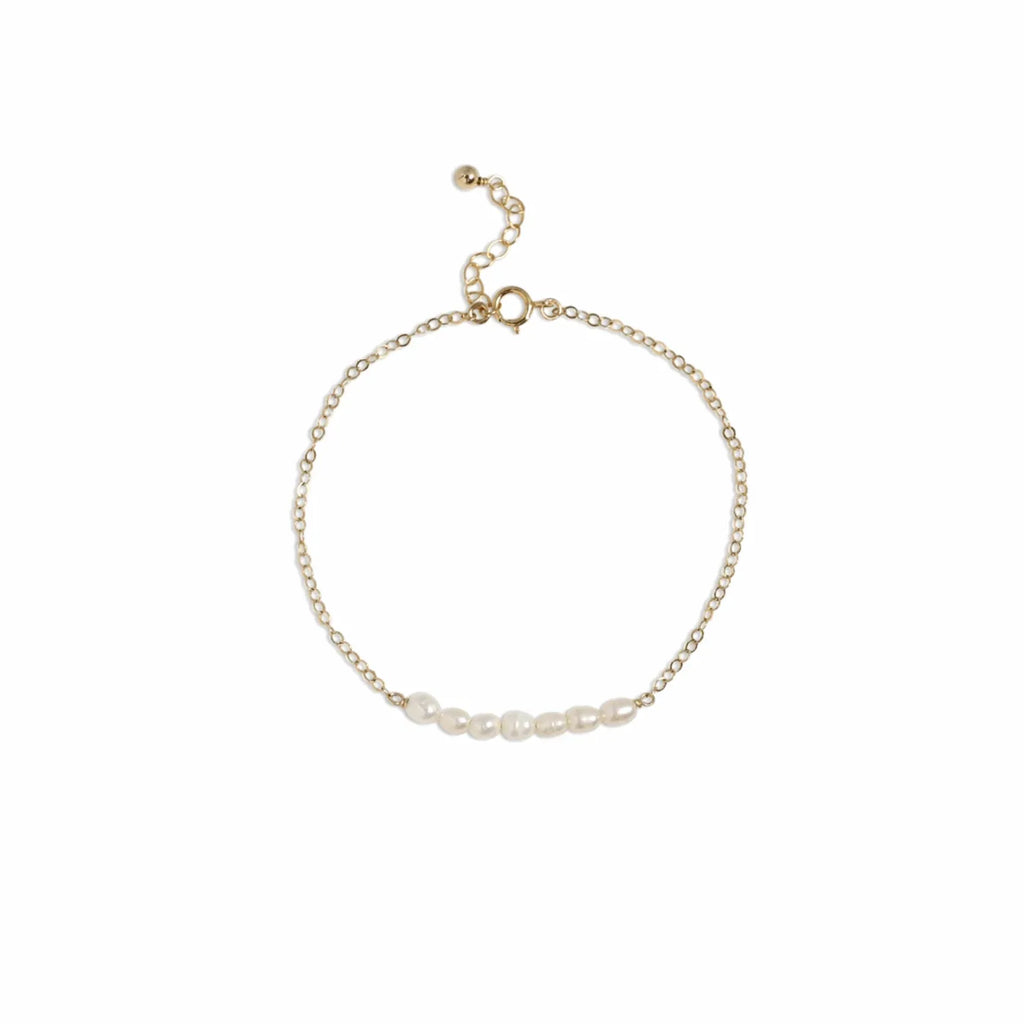 Pearl Bar Beaded Bracelet - AURIEVAA