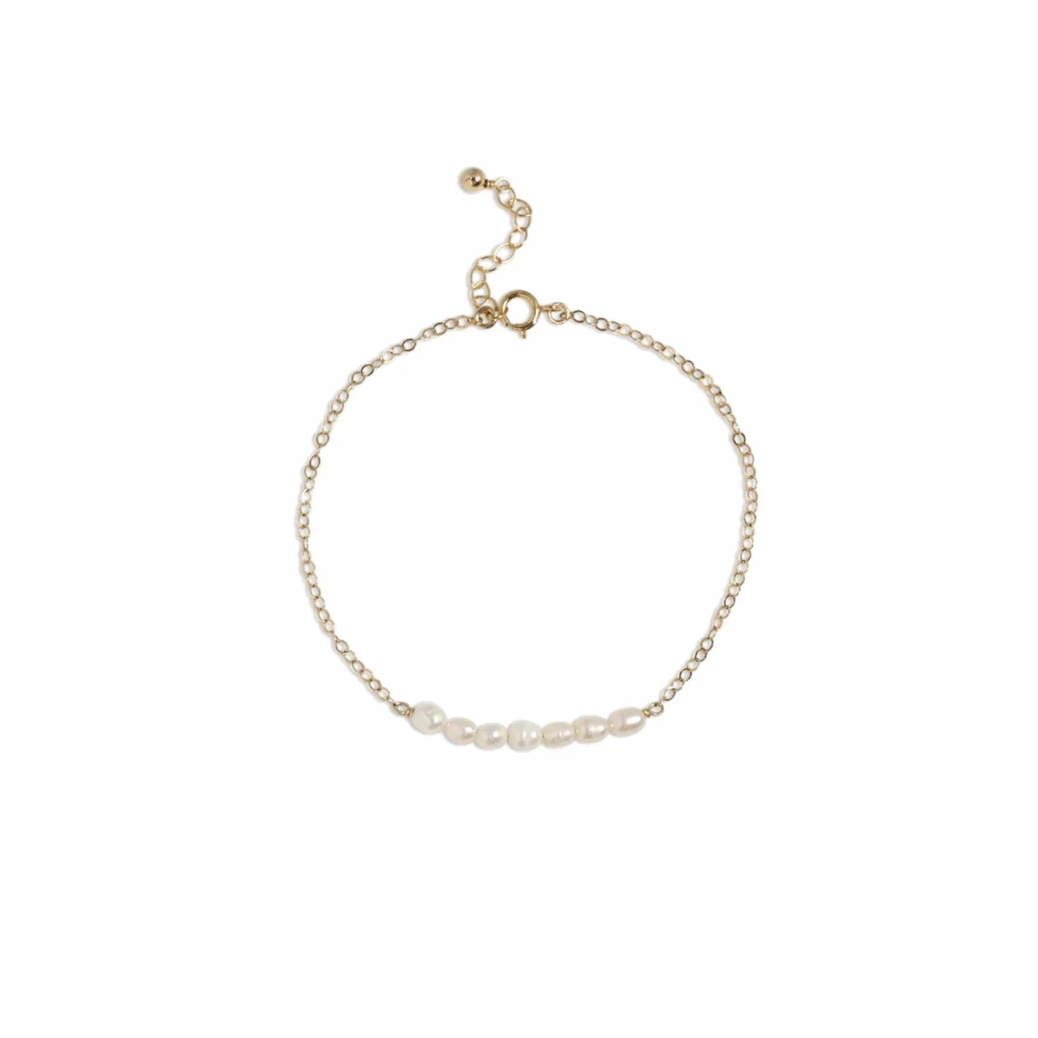 Pearl Bar Beaded Bracelet - AURIEVAA