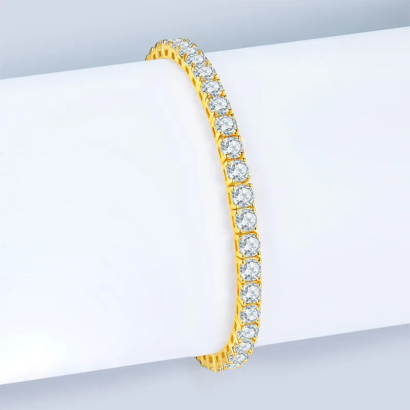 Unique Luxury Fashion Mosan Diamond S925 Silver Bracelet - AURIEVAA