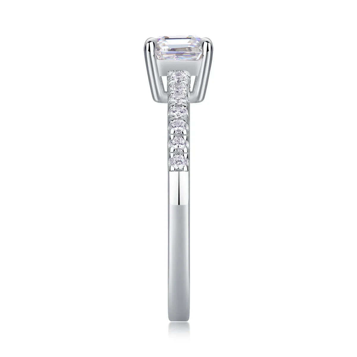 Awakening - A Wedding Ring Set With Top-quality Moissanite S925 Silver And Platinum-plated Diamond Can Be Tested With A Diamond Pen - AURIEVAA