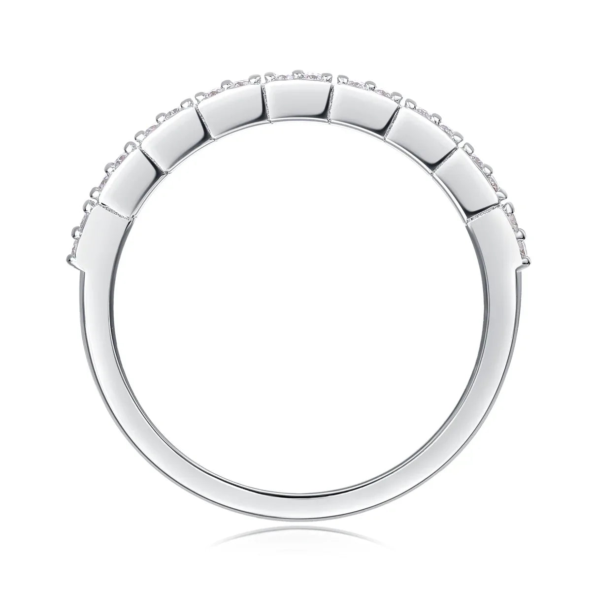 For Love - A Wedding Ring Set With Top-quality Moissanite S925 Silver And Platinum-plated Diamond Can Be Tested With A Diamond Pen. The Ring Is In Gold And Rose Gold - AURIEVAA