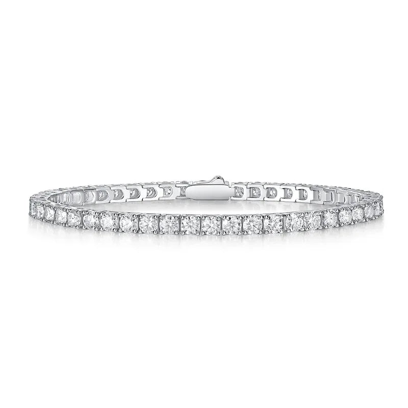 Unique Luxury Fashion Mosan Diamond S925 Silver Bracelet - AURIEVAA