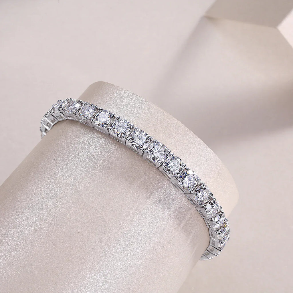 Gravitation Luxury Fashion Mossan Diamond S925 Silver Bracelet - AURIEVAA