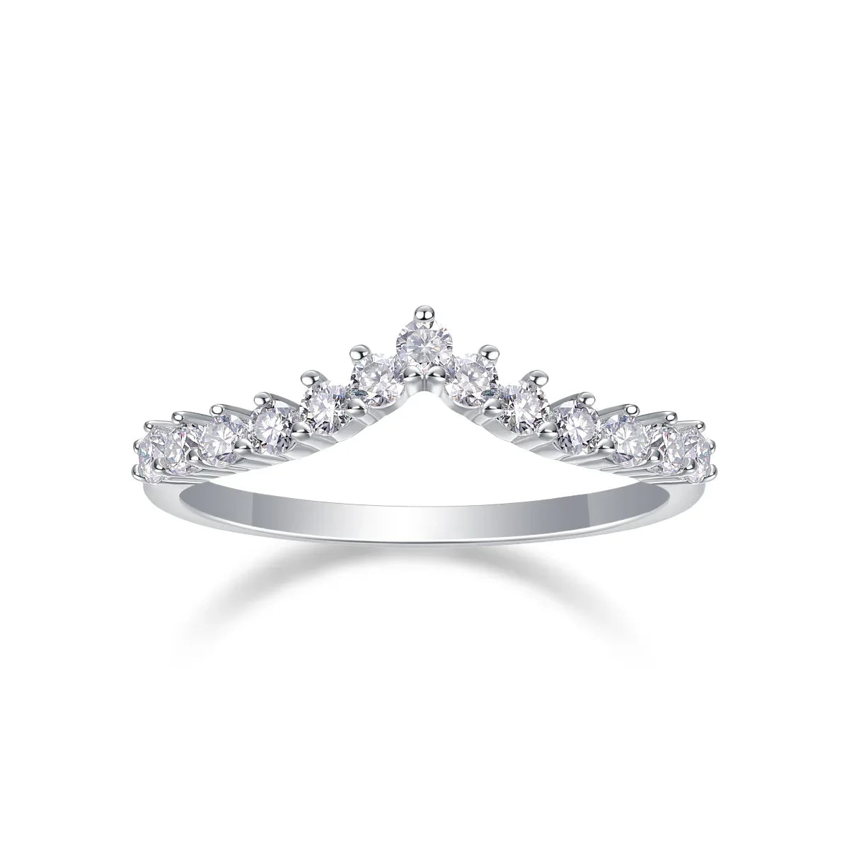 Embrace Yourself - A Wedding Ring Set With Top-quality Moissanite S925 Silver And Platinum-plated Diamond Can Be Tested With A Diamond Pen - AURIEVAA