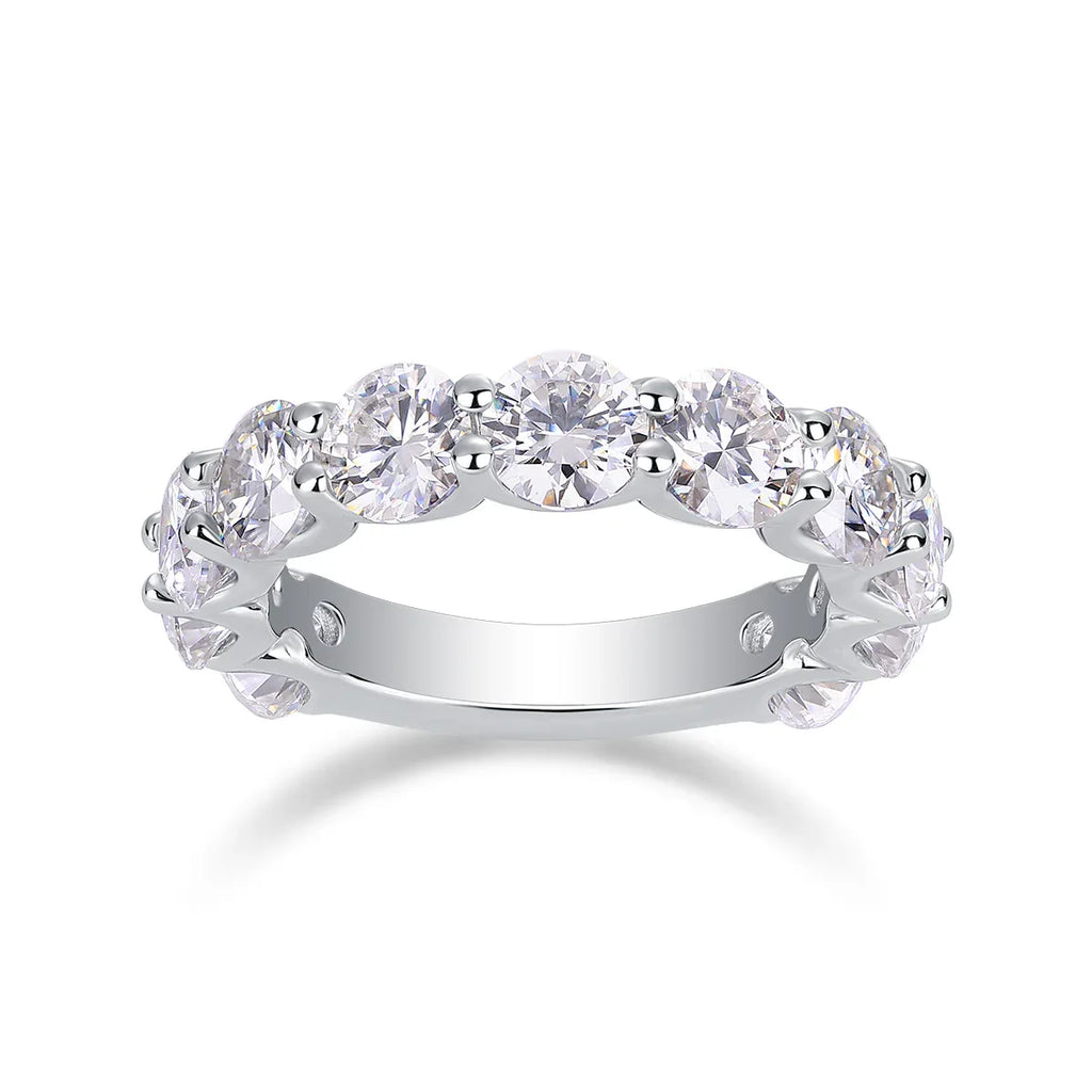 Dazzling Moments - A Fashionable And Luxurious Jewelry Accessory Set With Moissanite S925 Sterling Silver And Platinum-plated Diamond - AURIEVAA