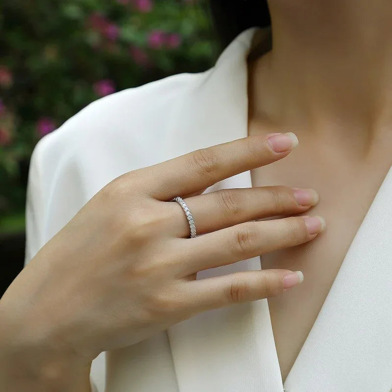 S925 Silver New Moissanite Ring Women - AURIEVAA