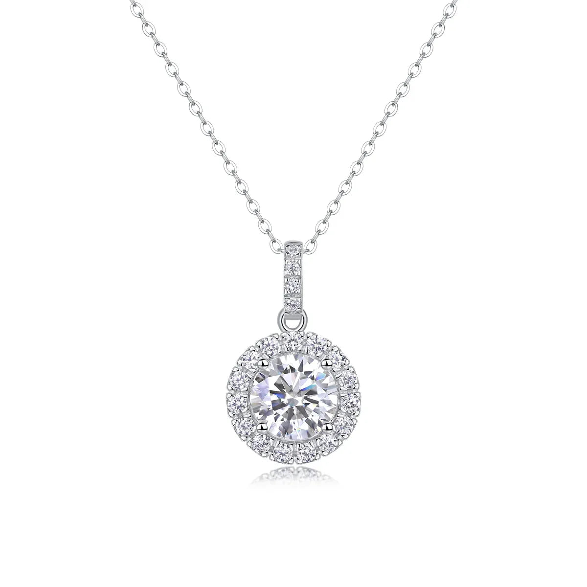 Dandelion - A Fashionable And Luxurious Diamond Jewelry Pendant Set With 2-carat Moissan Diamonds, S925 Sterling Silver And Platinum Plating - AURIEVAA