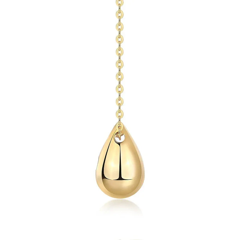 Dreamy Water Drop - A Trendy Diamond Jewelry Necklace Pendant Set With 1-carat Moissanite S925 Sterling Silver And Gold Plating - AURIEVAA