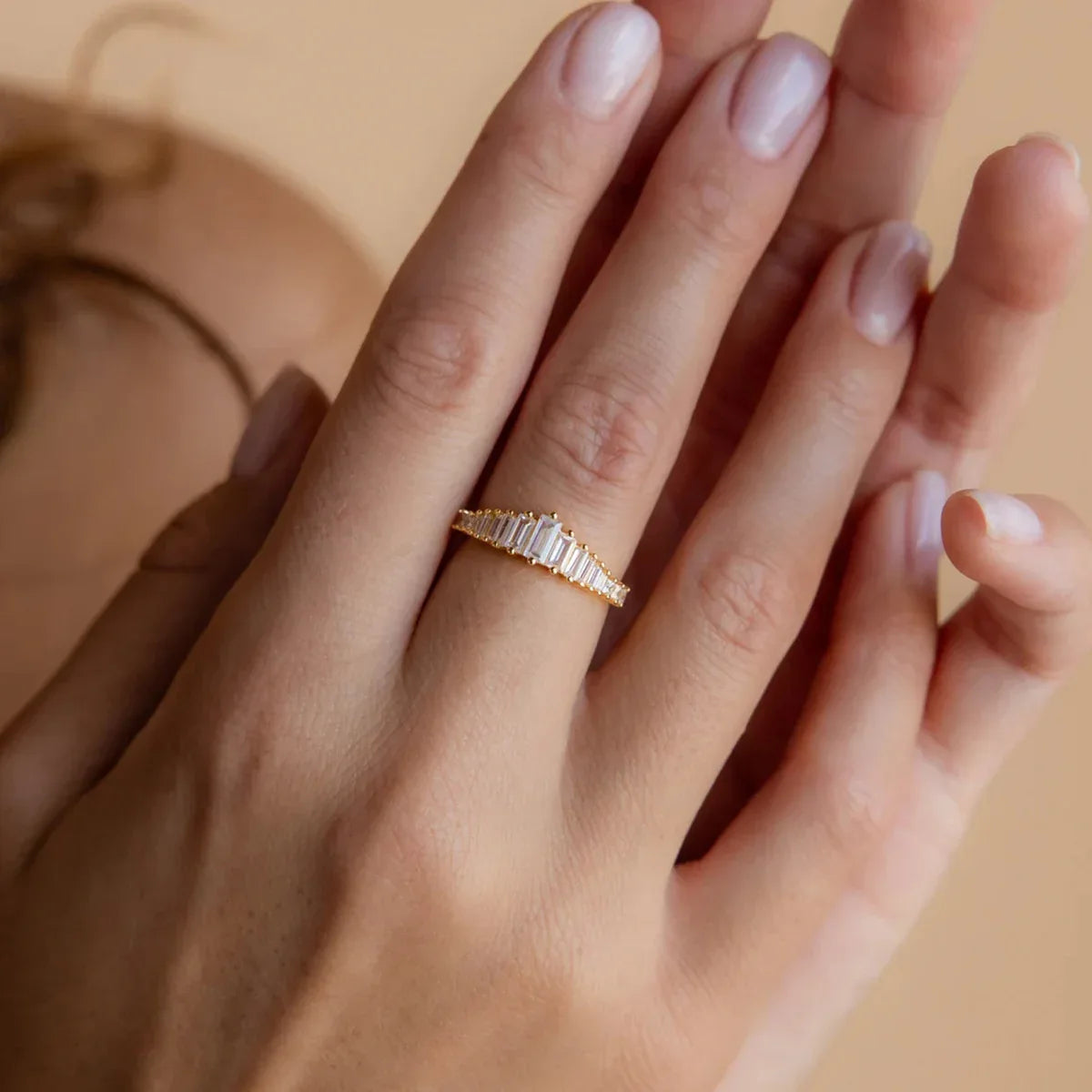 S925 Sterling Silver Simple Fashion Organ Ring Personality - AURIEVAA