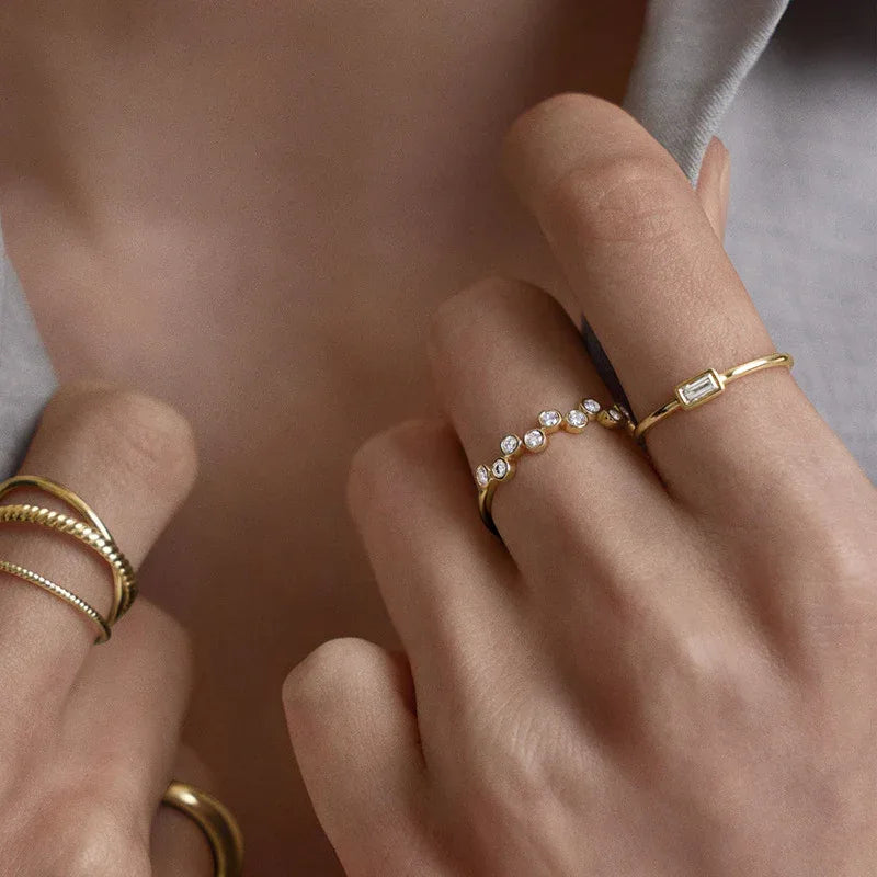 S925 Sterling Silver Simple Elegant High-grade Ring For Women - AURIEVAA