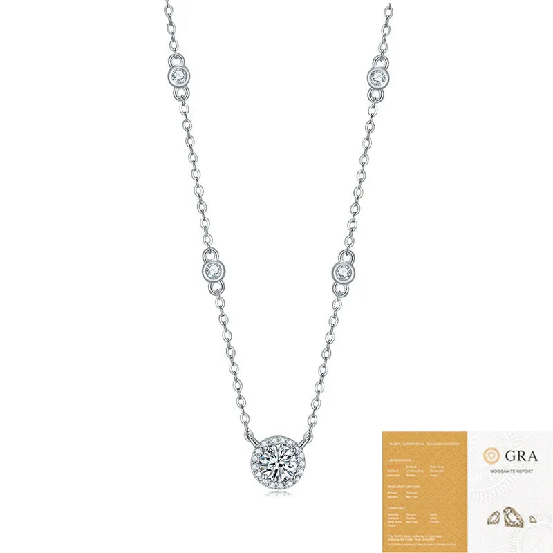 925 Silver Dot Starlight Pendant Fashion Clavicle Chain Does Not Fade - AURIEVAA