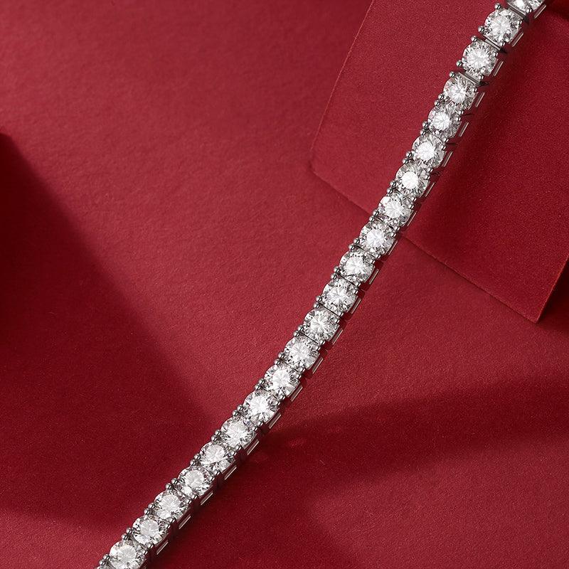 Unique Luxury Fashion Mosan Diamond S925 Silver Bracelet - AURIEVAA