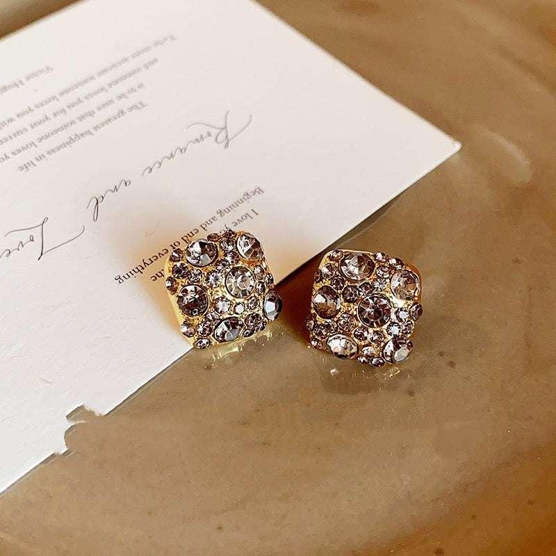 Black Full Diamond Micro Inlaid Zircon Square Suit - AURIEVAA