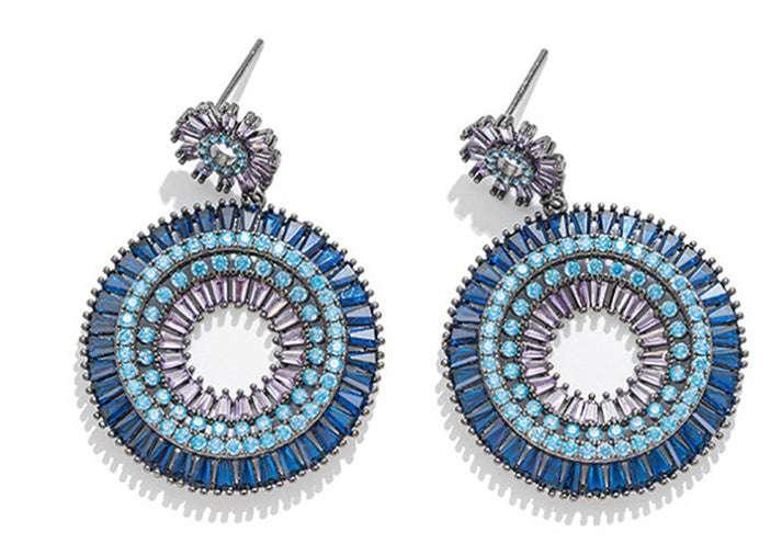 Casual Rainbow Hoop Earrings For Women - AURIEVAA