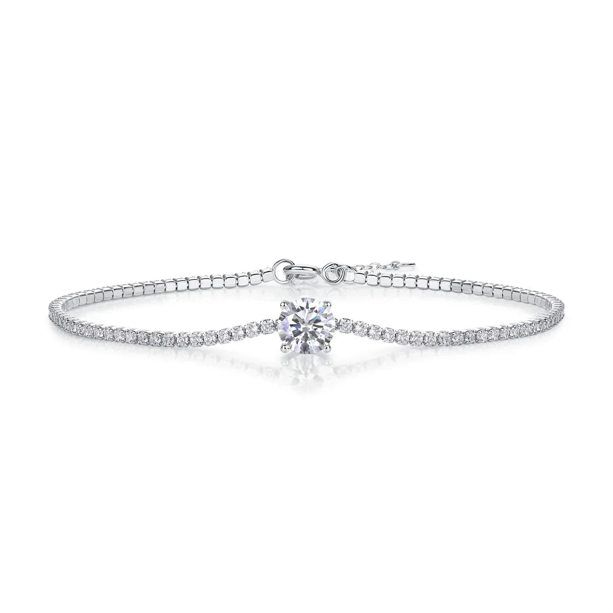 Dawn Luxury Fashion Mossan Diamond S925 Silver Bracelet - AURIEVAA