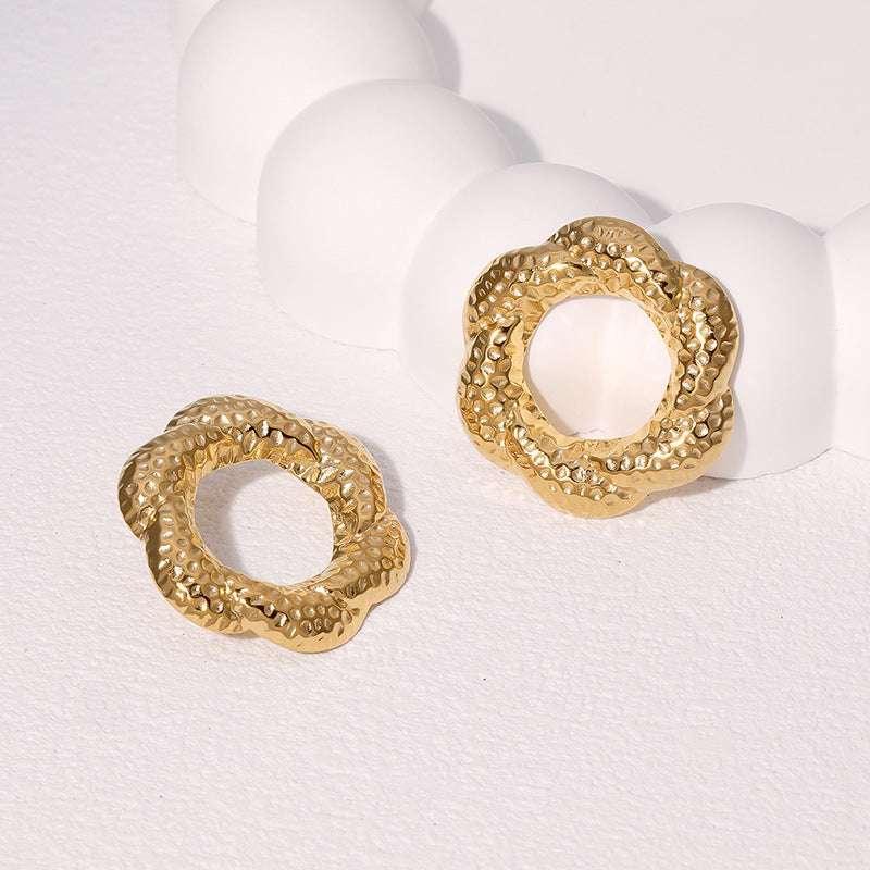 Stainless Steel Studs Earrings Fashion All-match Popular - AURIEVAA