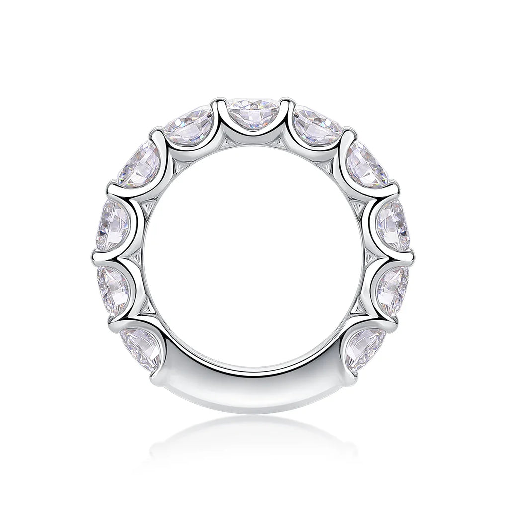 Dazzling Moments - A Fashionable And Luxurious Jewelry Accessory Set With Moissanite S925 Sterling Silver And Platinum-plated Diamond - AURIEVAA