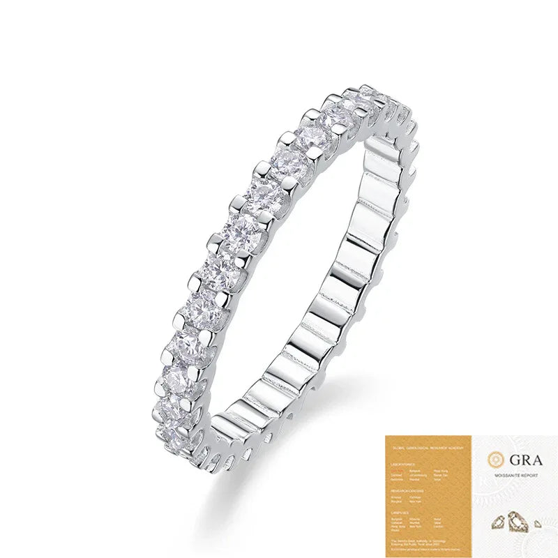 S925 Silver New Moissanite Ring Women - AURIEVAA