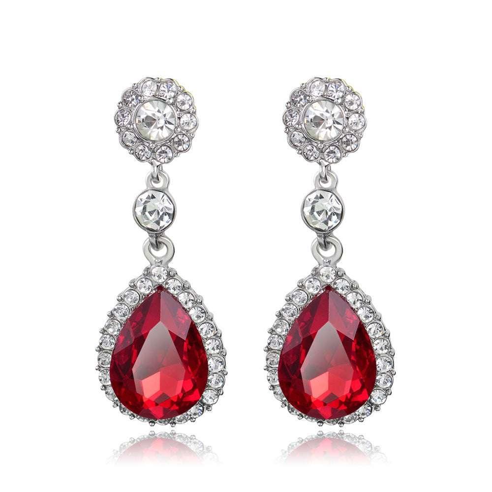 Fashion Elegant Crystal Drop Exquisite Earrings - AURIEVAA