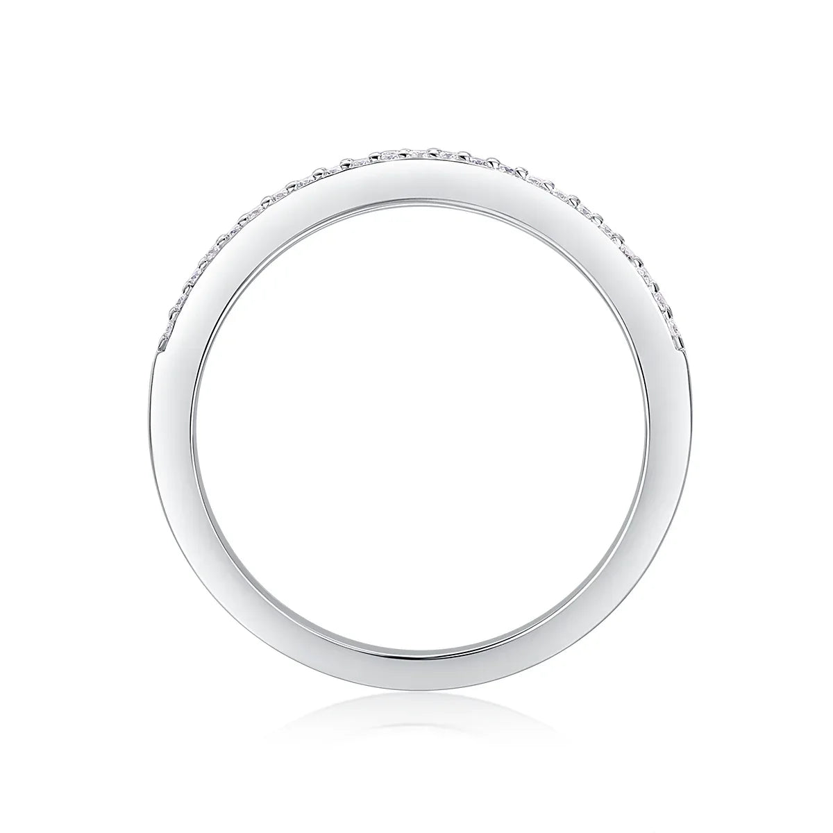 Dancing Gracefully - A Wedding Ring Set With Top-quality Moissanite S925 Silver And Platinum-plated Diamond. The Ring Can Be Tested With A Diamond Pen In Yellow Gold And Rose Gold - AURIEVAA