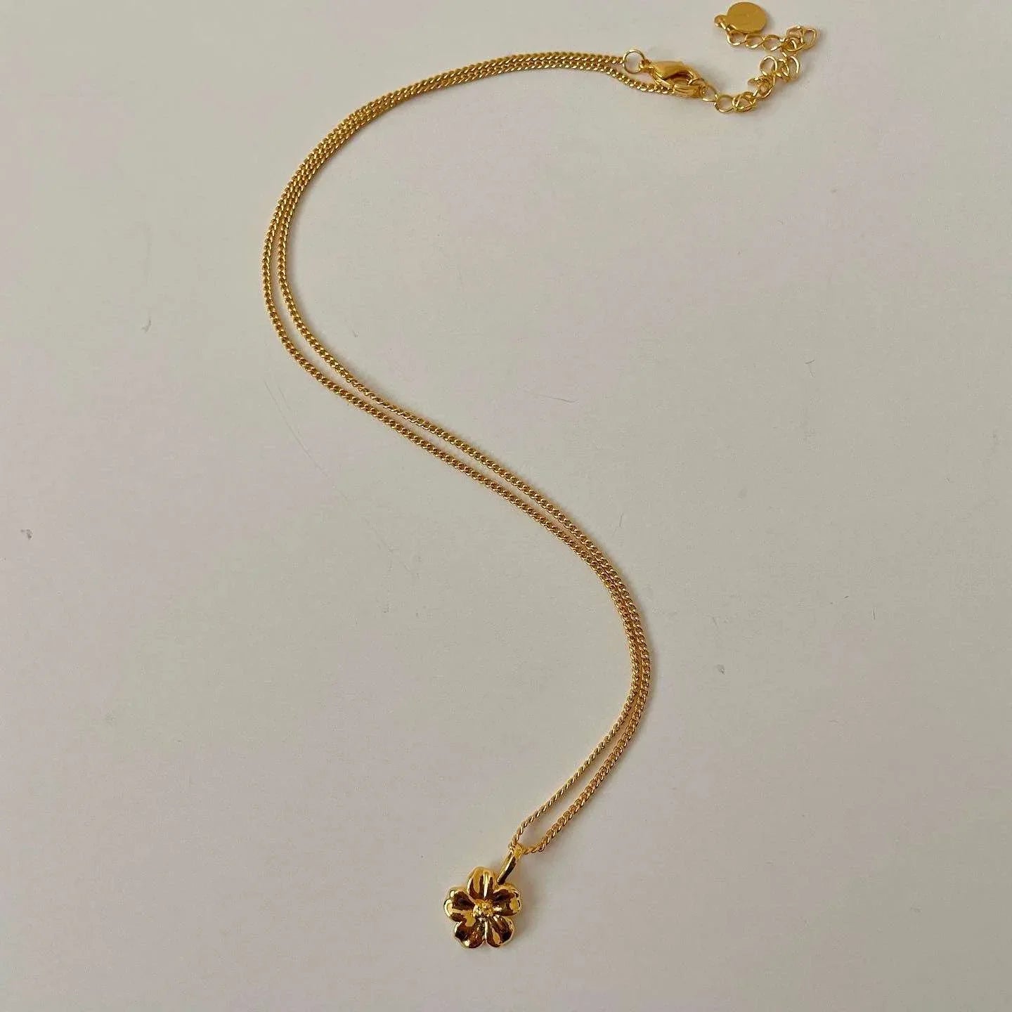 Hibiscus Pendant Necklace - AURIEVAA