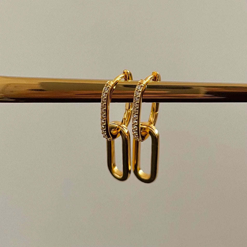 Paperclip Earrings - AURIEVAA